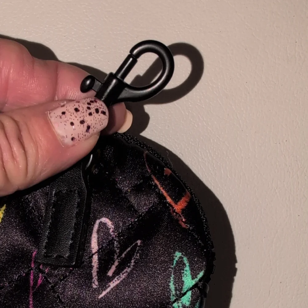 Karl Lagerfield Quilted Heart Pattern Coin Purse